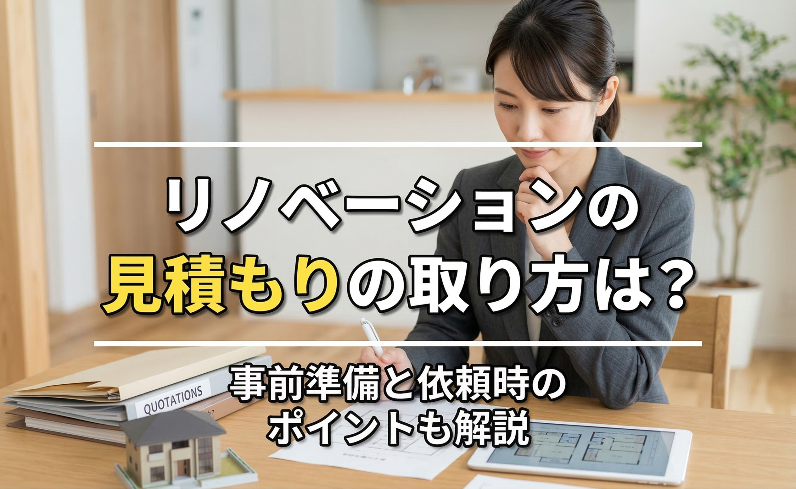 リノベーションの見積もりの取り方は？事前準備と依頼時のポイントも解説の画像