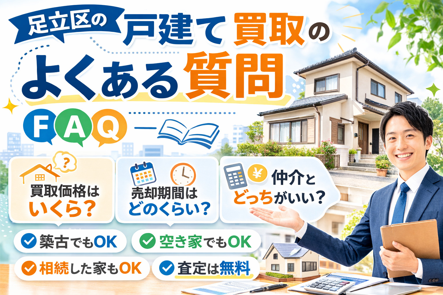 足立区戸建て買取のよくある質問