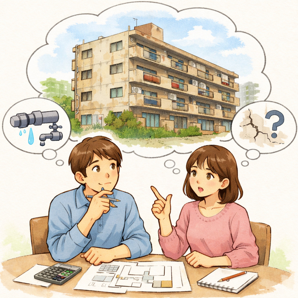 築年数の古いマンションを購入する際の注意点とは？後悔しないためのチェックポイントの画像