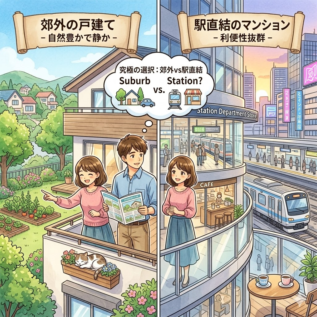 駅近？郊外？それぞれのメリットとはの画像