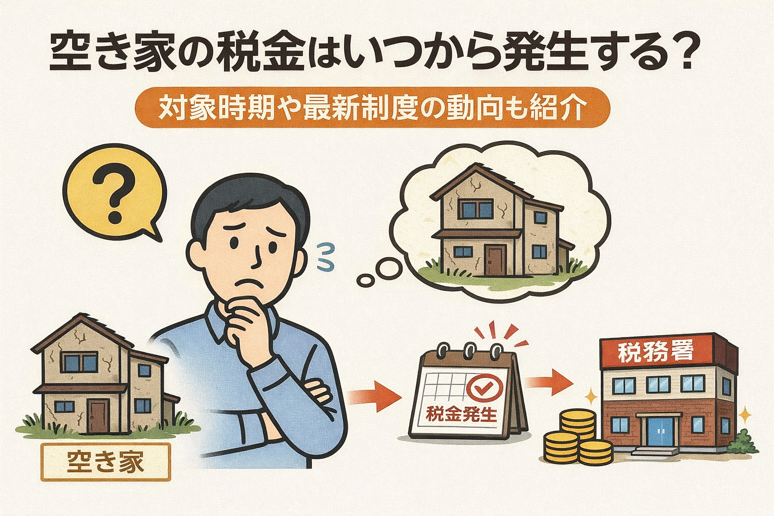 空き家の税金はいつから発生する？対象時期や最新制度の動向も紹介の画像