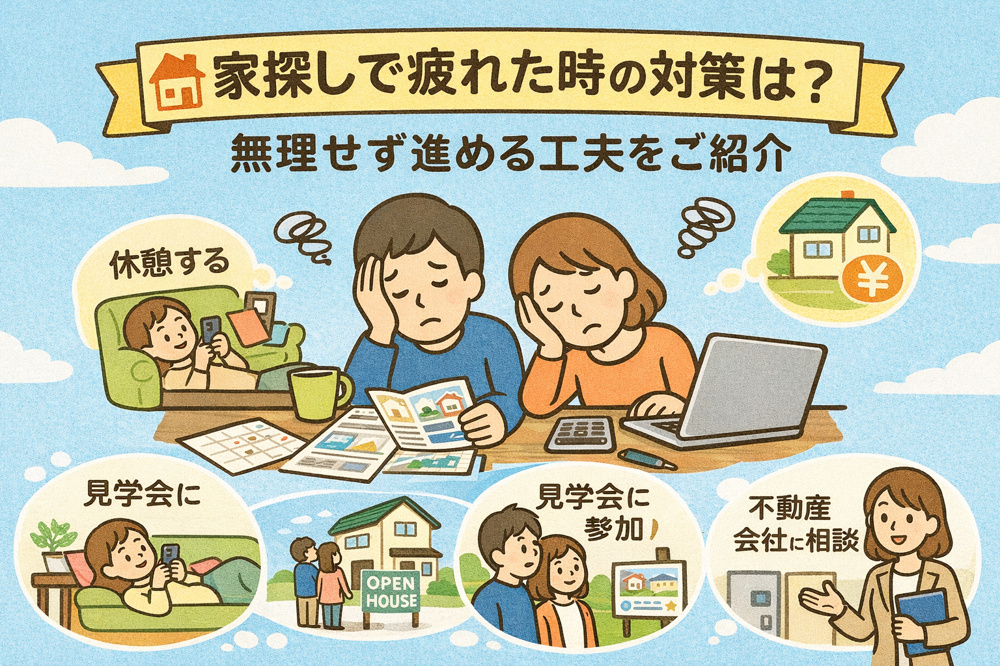 家探しで疲れた時の対策は？無理せず進める工夫をご紹介の画像