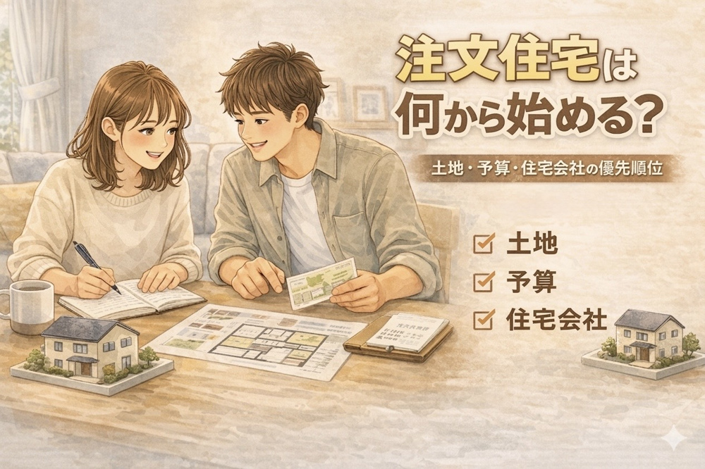 注文住宅は何から始める？土地・予算・住宅会社の優先順位【大東市版】の画像