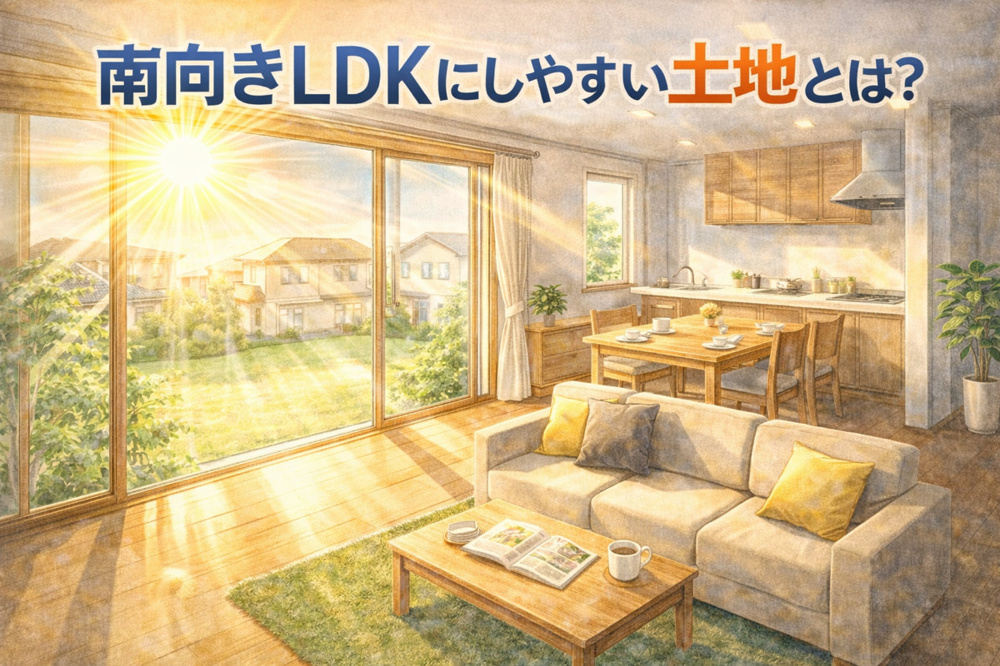 南向きLDKにしやすい土地とは？大東市で後悔しない土地選びのポイントの画像