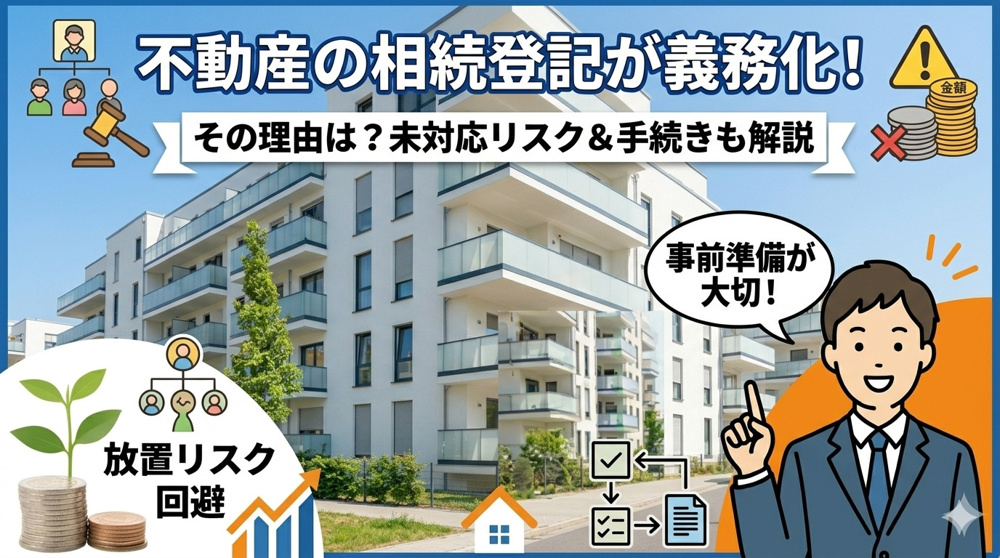 不動産の相続登記が義務化される理由は？未対応リスクと必要な手続きも解説の画像
