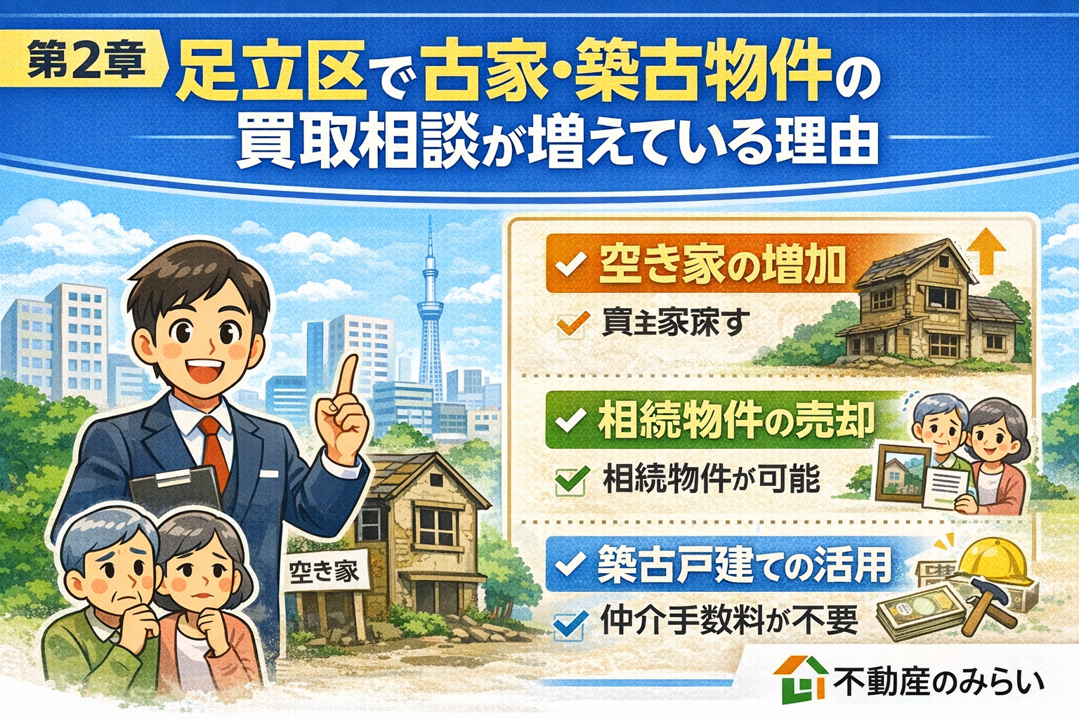 足立区で古家買取が増えている理由