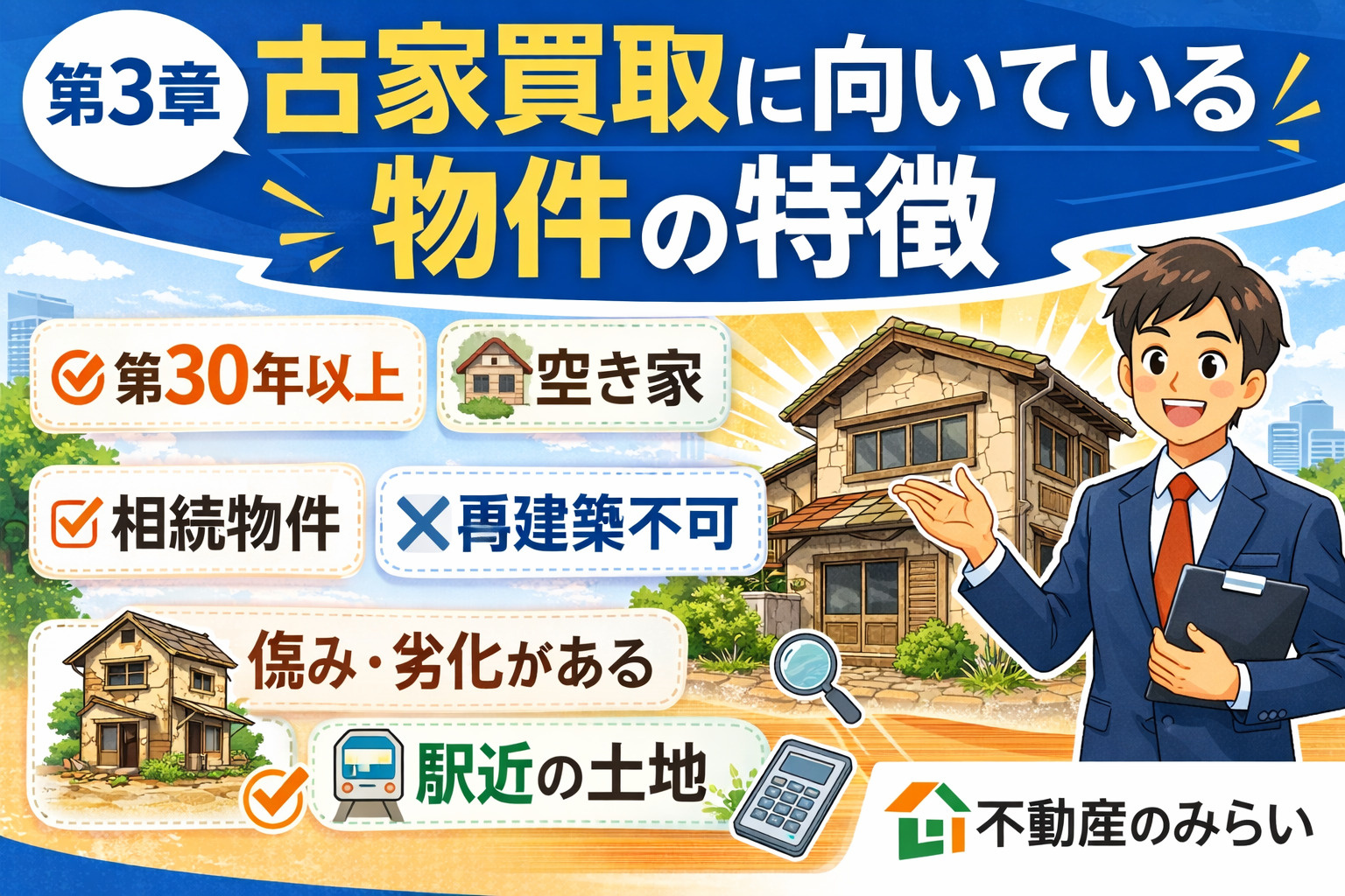 古家買取に向いている物件の特徴