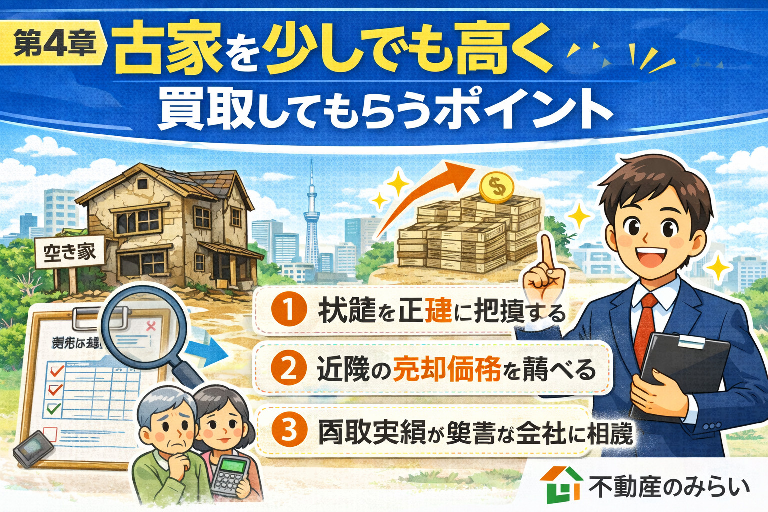 古家を高く買取してもらうポイント