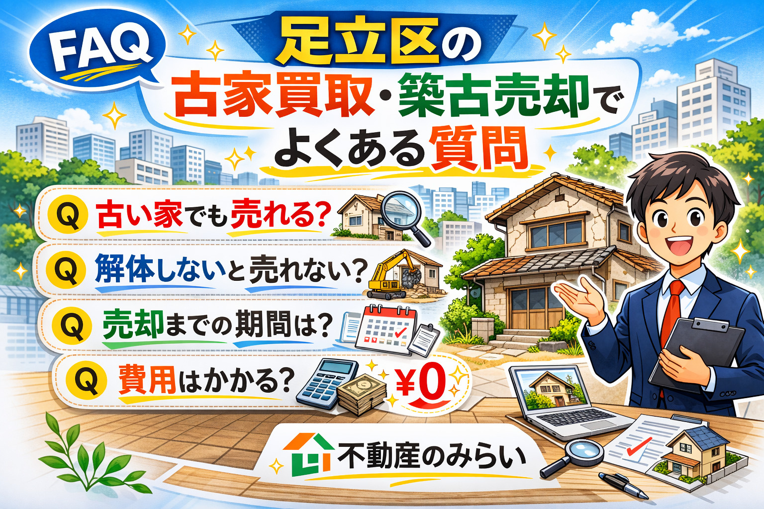 足立区古家買取よくある質問