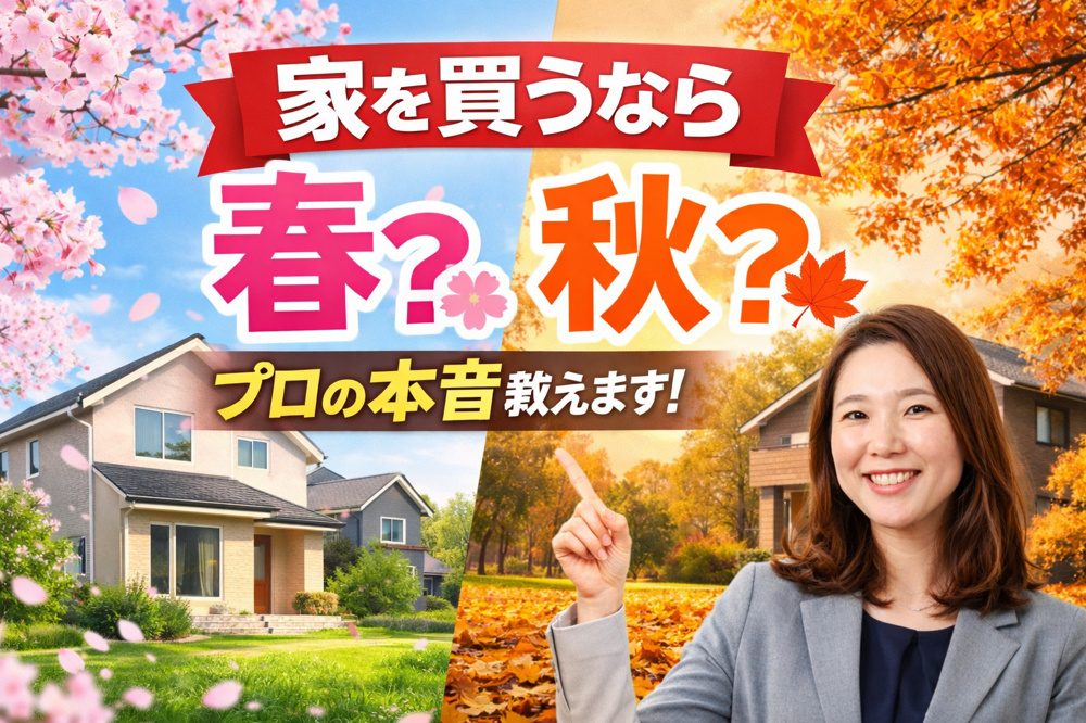 家を買うなら春？秋？ 不動産のプロが本音で答えますの画像