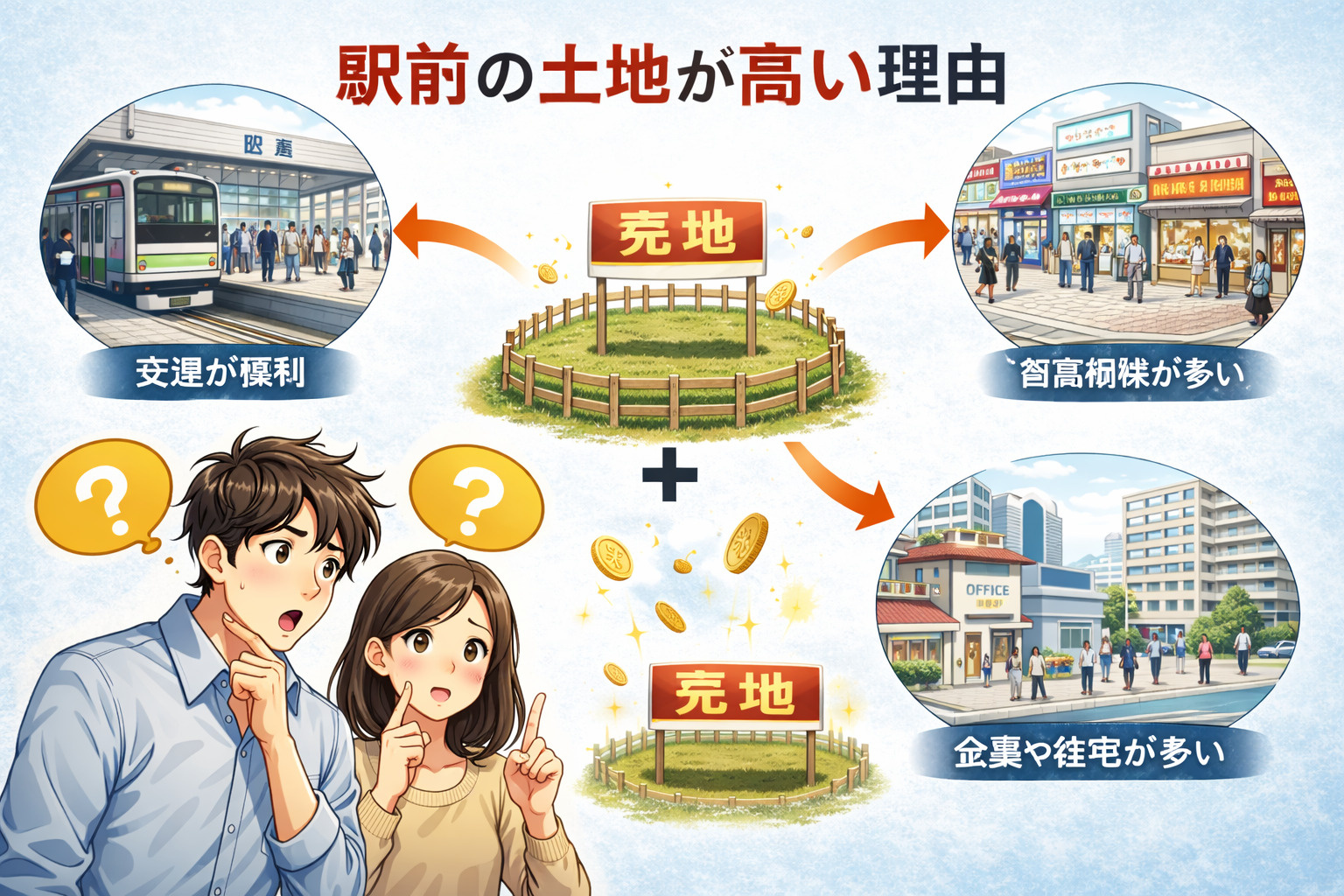 Vol.302  なぜ駅前の地価は高いのか？の画像