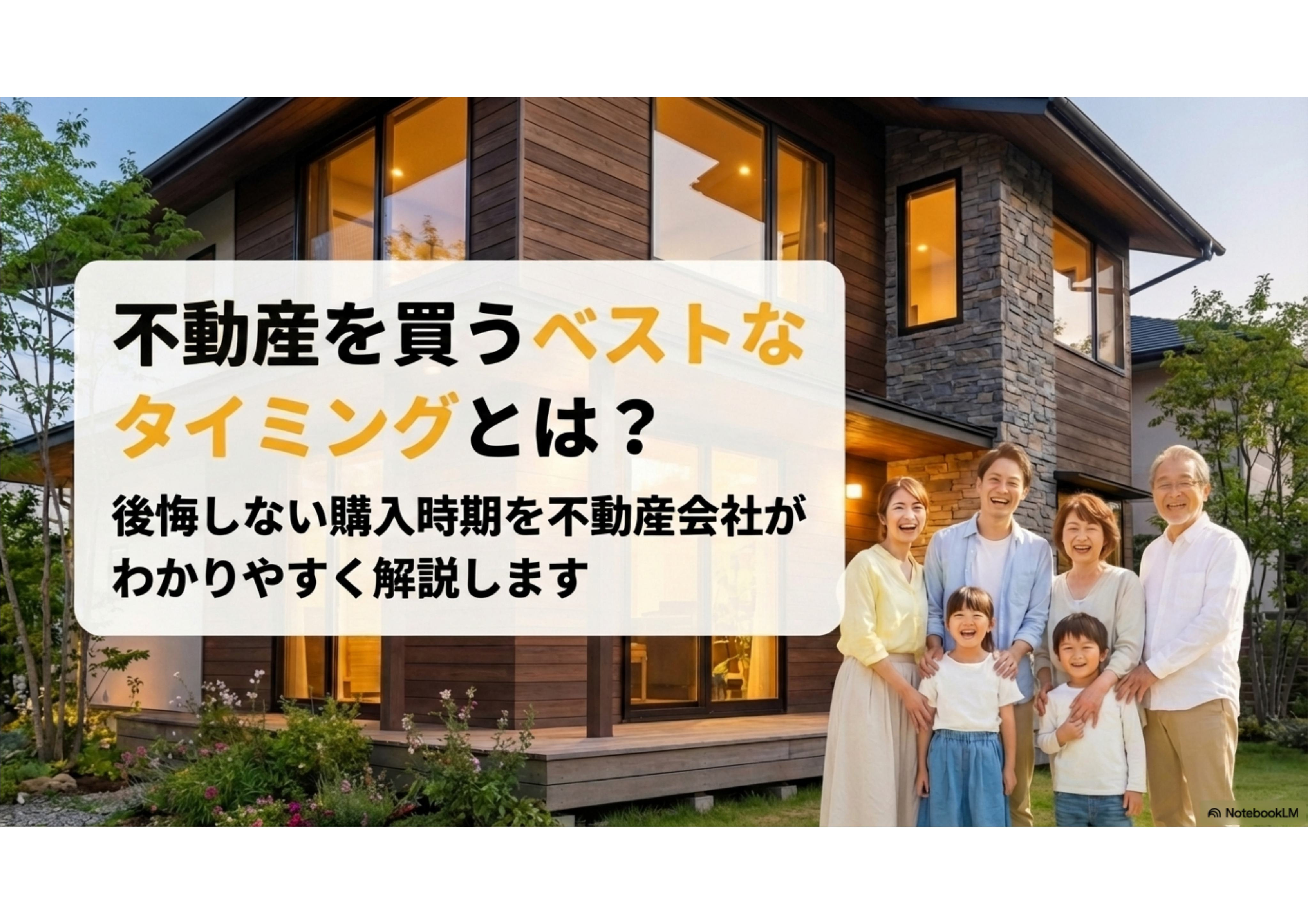 不動産を買うベストなタイミングとは？の画像