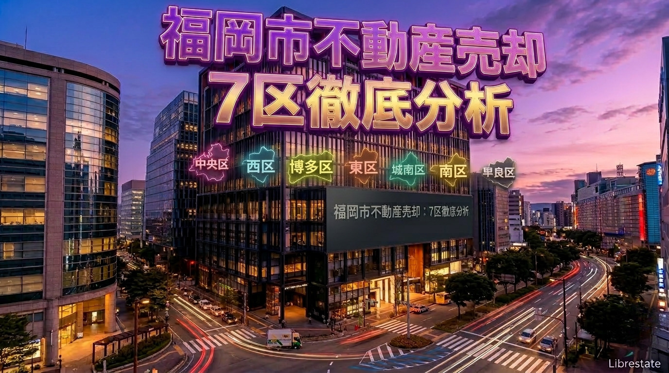 福岡市不動産売却ガイド｜7区別の市場相場と成功のポイントの画像