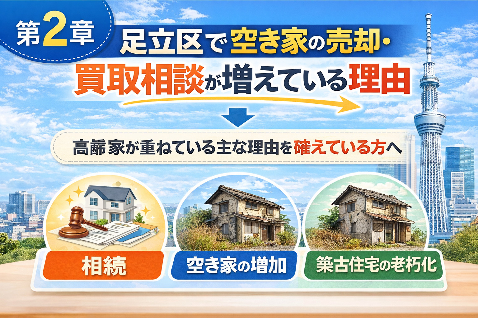 足立区で空き家の売却・買取相談が増えている理由