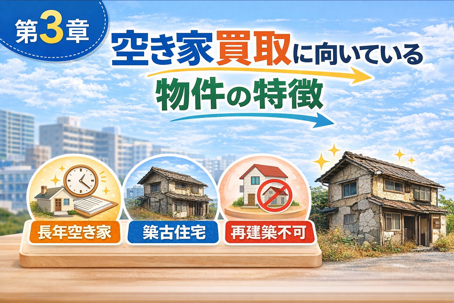 空き家買取に向いている物件の特徴