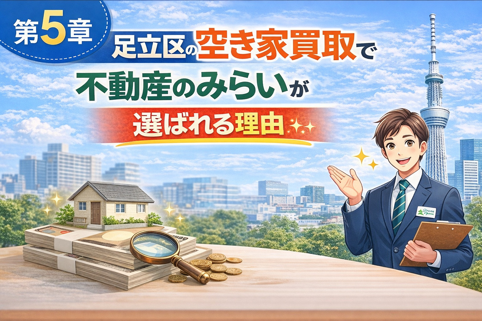 足立区の空き家買取で不動産のみらいが選ばれる理由