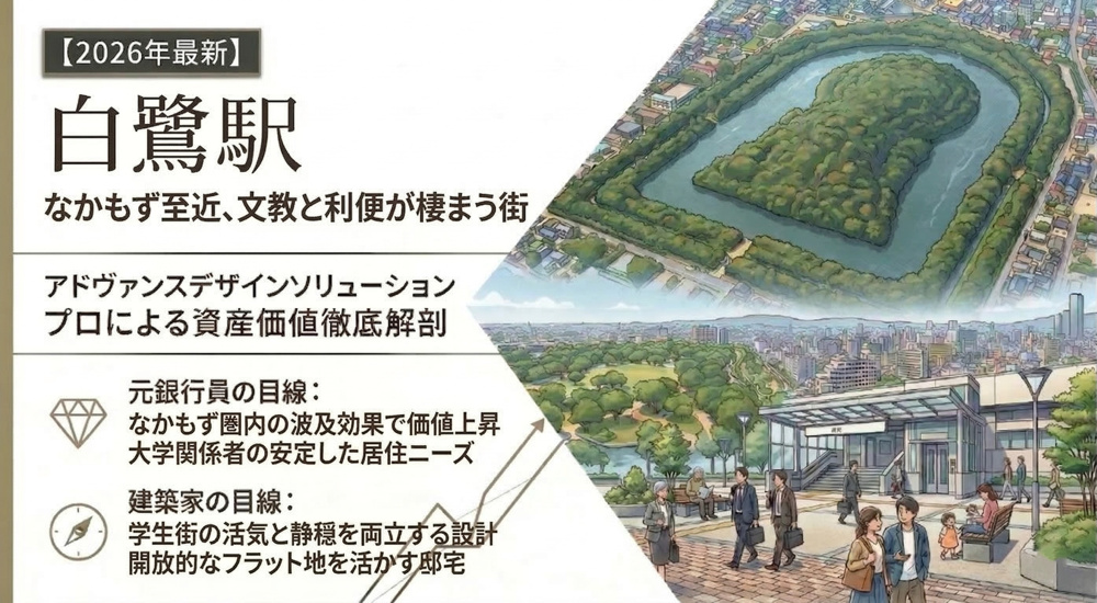 【白鷺駅編】なかもず圏内の高ポテンシャル。文教の薫りと利便性が融合する「戦略的」選択【2026年最新】の画像