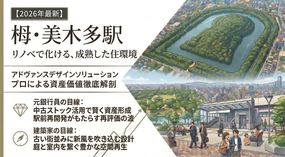 【栂・美木多駅編】リノベで化ける住環境。成熟した街並みを「次世代の資産」に変える戦略【2026年最新】の画像