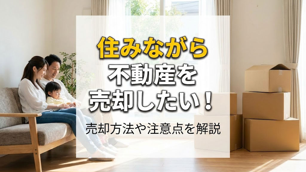 住みながら不動産を売却したい！売却方法や注意点を解説の画像
