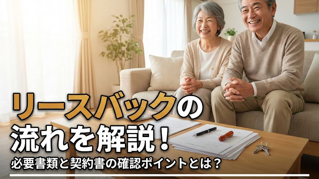 リースバックの流れを解説！必要書類と契約書の確認ポイントとは？の画像