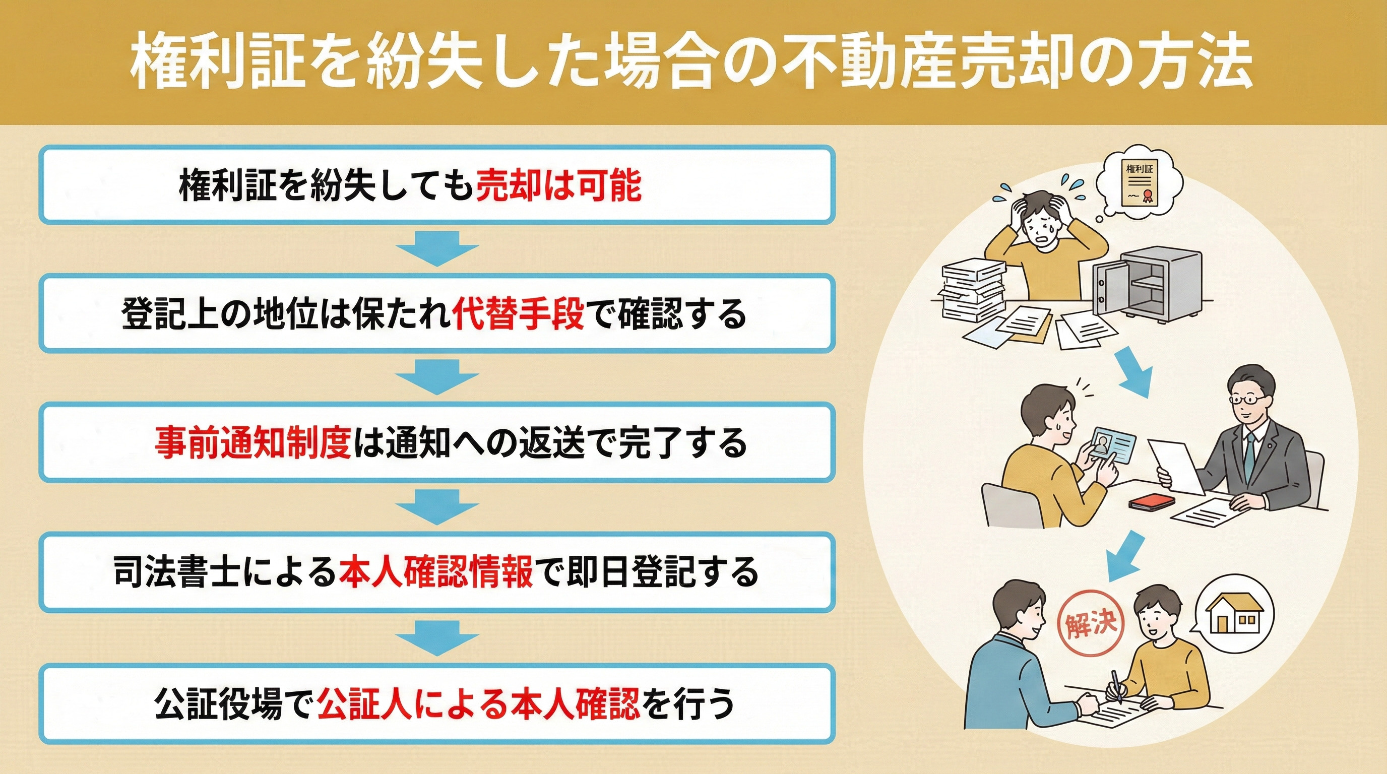 権利証を紛失した場合の不動産売却の方法