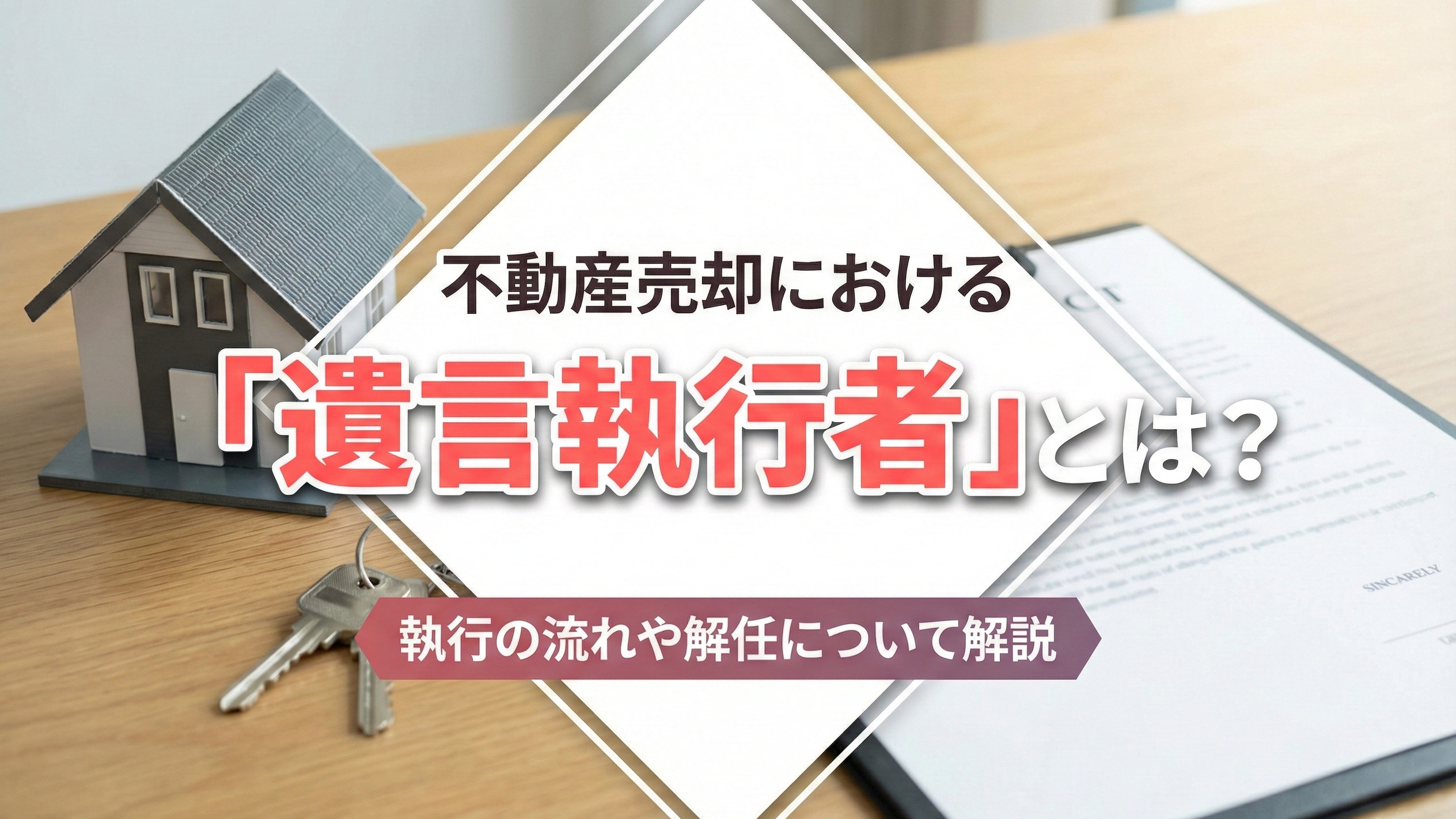 不動産売却における「遺言執行者」とは？執行の流れや解任について解説