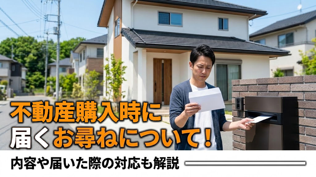 不動産購入時に届くお尋ねについて！内容や届いた際の対応も解説の画像