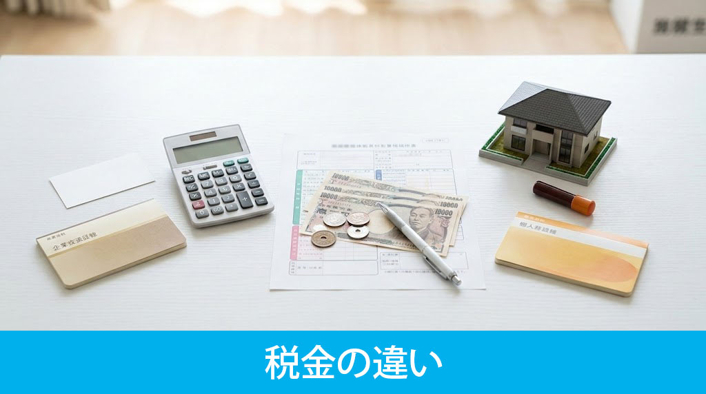 法人と個人の不動産売却にかかる税金の違い