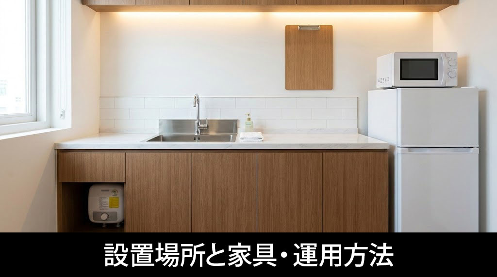 失敗しない給湯室の設置場所と家具・運用方法