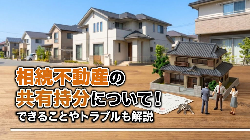 相続不動産の共有持分について！できることやトラブルも解説の画像