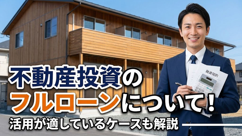 不動産投資のフルローンについて！活用が適しているケースも解説