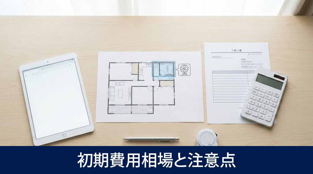 浴室乾燥機の設置にかかる初期費用相場と注意点