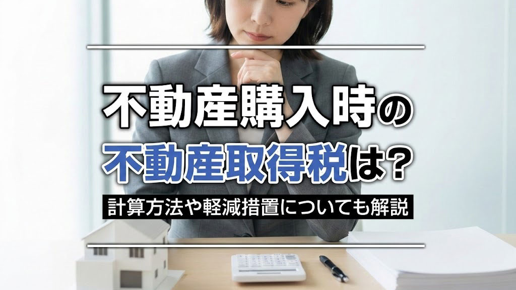 不動産購入時の不動産取得税は？計算方法や軽減措置についても解説の画像