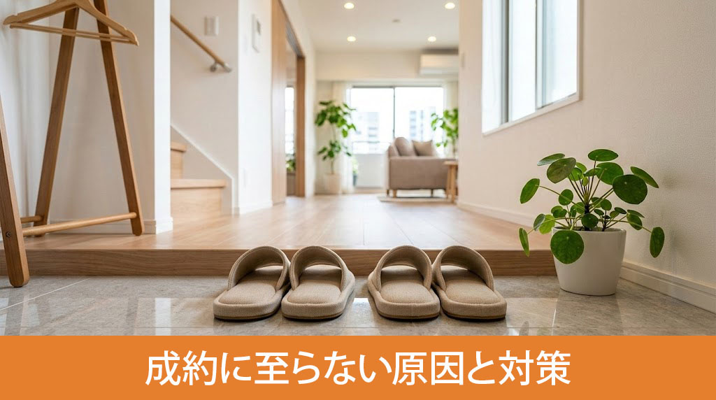 内見はあるのに成約に至らない原因と対策