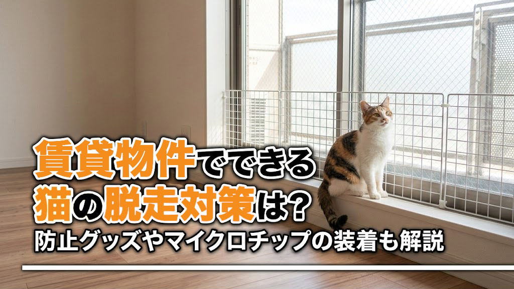 賃貸物件でできる猫の脱走対策は？防止グッズやマイクロチップの装着も解説の画像