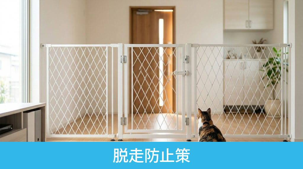 賃貸物件でも可能な脱走防止策