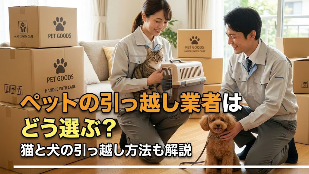 ペットの引っ越し業者はどう選ぶ？猫と犬の引っ越し方法も解説の画像