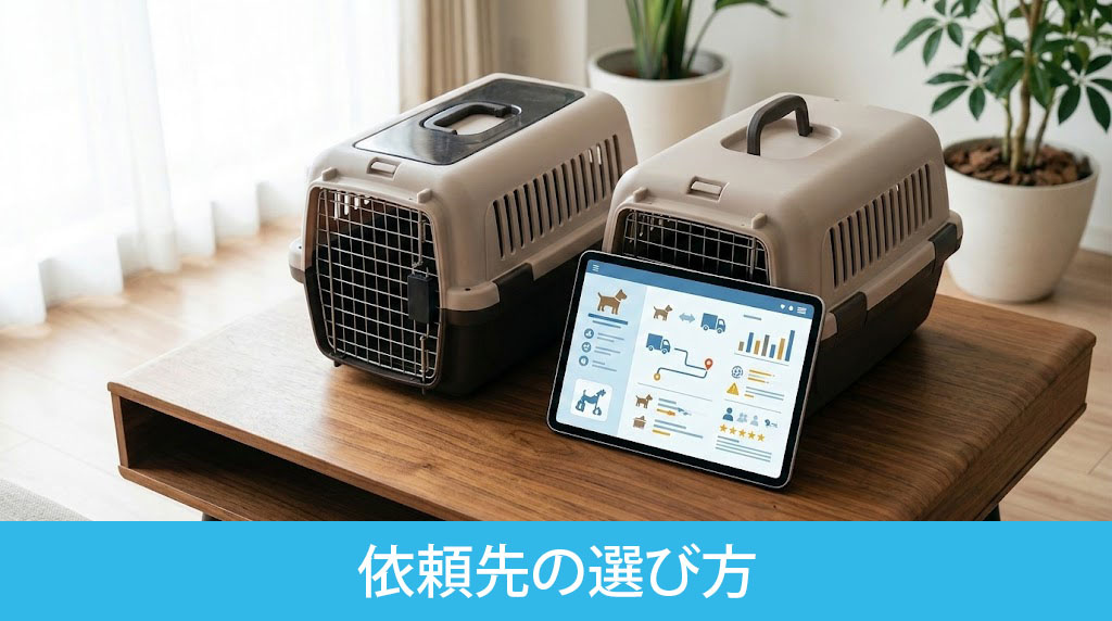 ペット輸送の依頼先の選び方