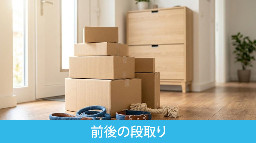 犬と引っ越す際の前後の段取り