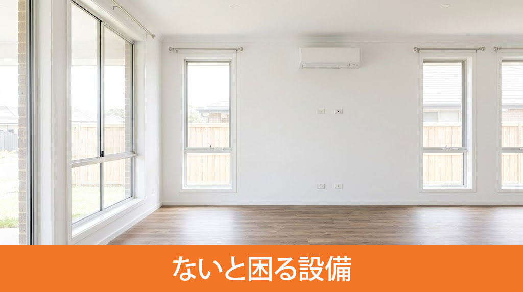 建売住宅の入居時にないと困る設備