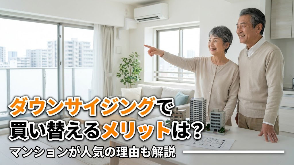 ダウンサイジングで買い替えるメリットは？マンションが人気の理由も解説