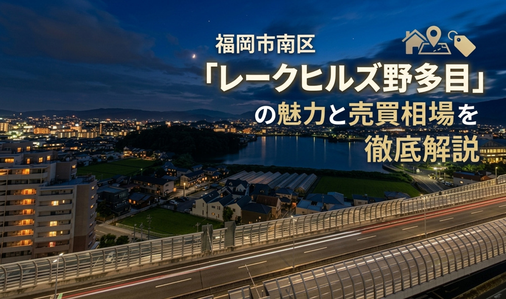 福岡市南区「レークヒルズ野多目」の魅力と売買相場を徹底解説の画像