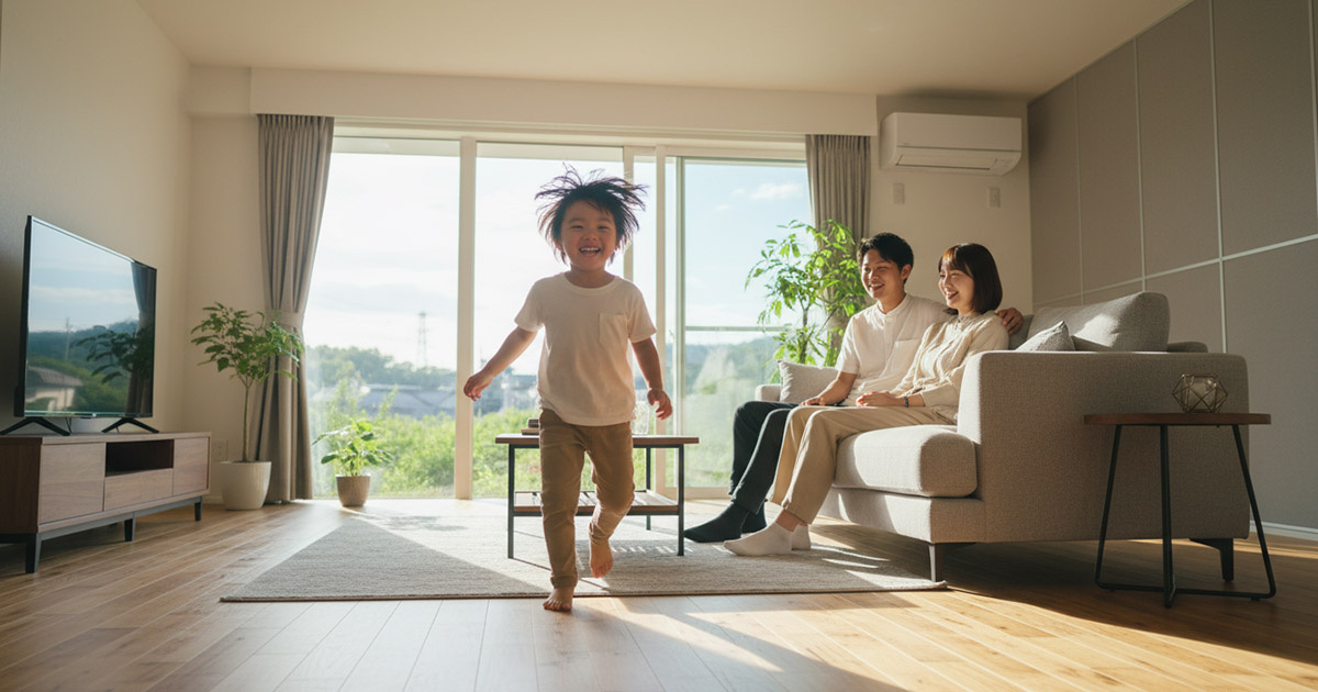 子供の足音を気にしない！西宮での防音マンションvs戸建て選びの画像