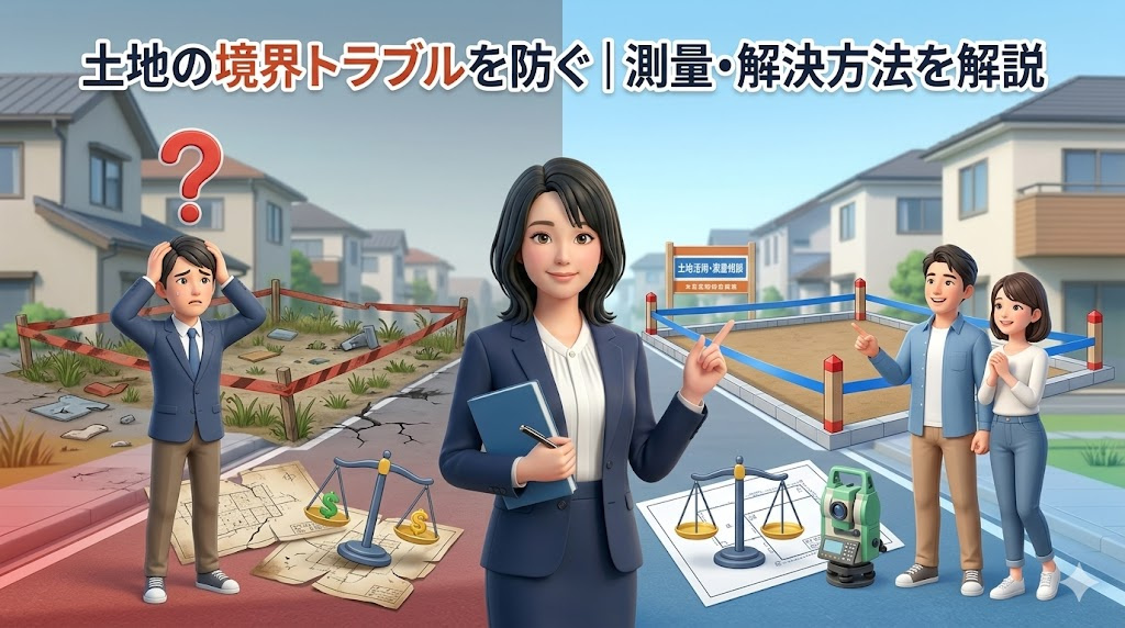 土地の境界トラブルを防ぐには？ 測量の重要性と解決策をわかりやすく解説の画像