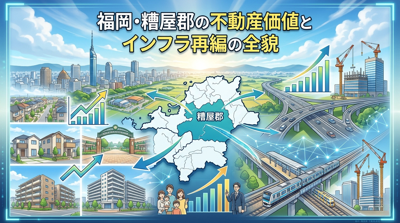 福岡・糟屋郡の不動産価値とインフラ再編の全貌の画像