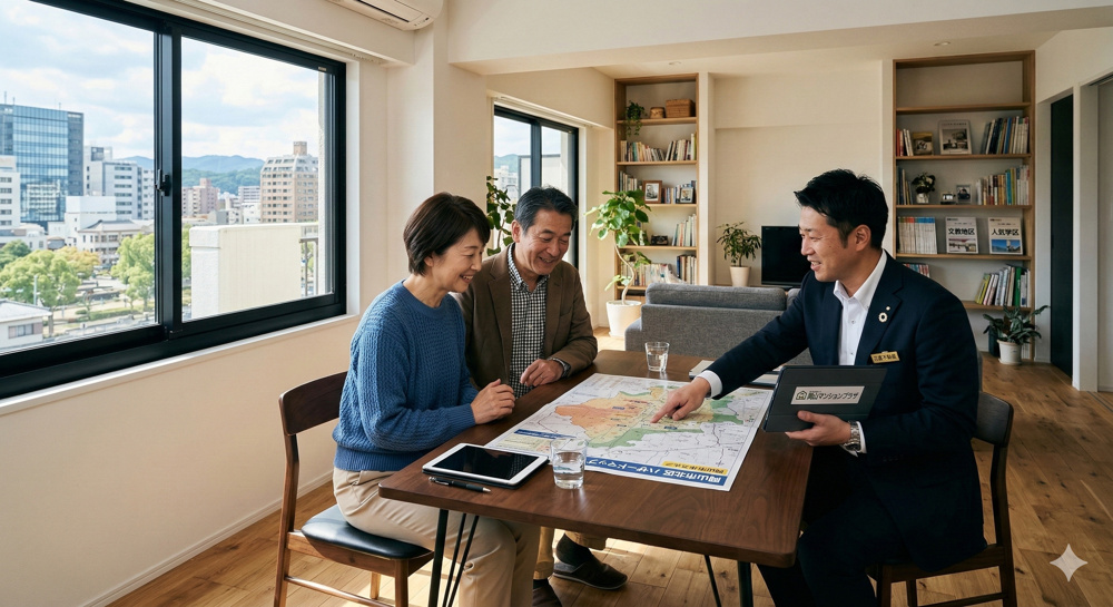 岡山駅徒歩圏内の中古マンション暮らし。車なしでも生活できる？の画像