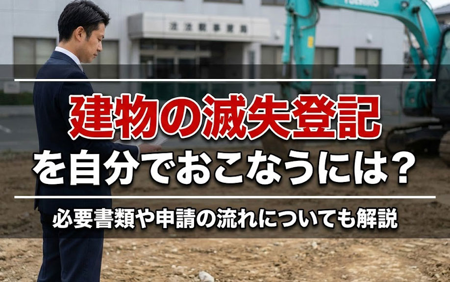 建物の滅失登記を自分でおこなうには？必要書類や申請の流れについても解説