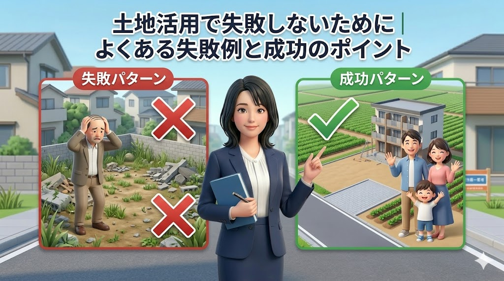 土地活用で失敗しないためのポイント よくある失敗・契約トラブル・成功の秘訣を解説の画像