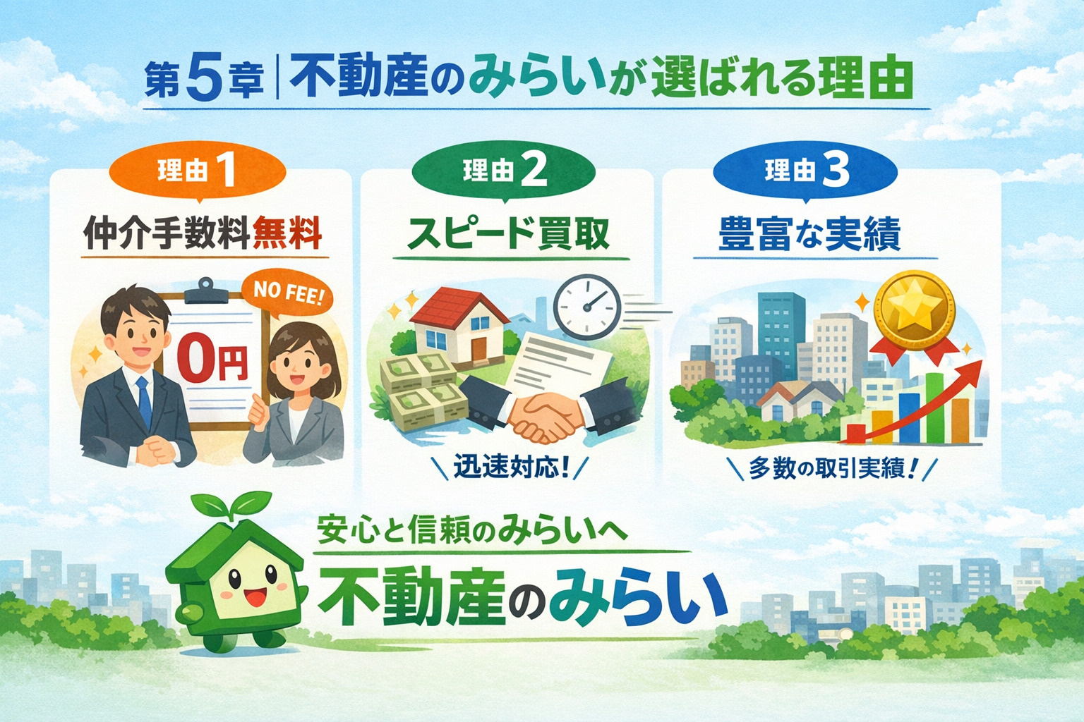 不動産のみらいが選ばれる理由（再建築不可）