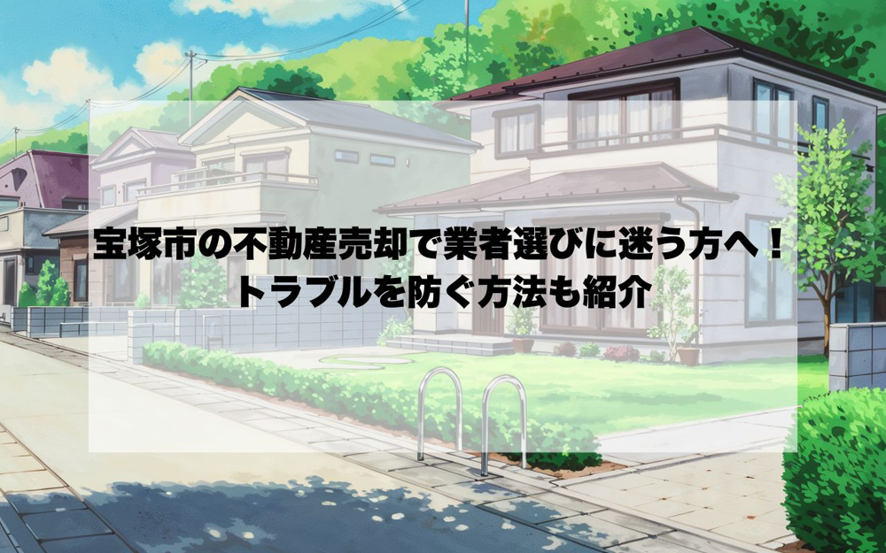 宝塚市の不動産売却で業者選びに迷う方へ！トラブルを防ぐ方法も紹介の画像